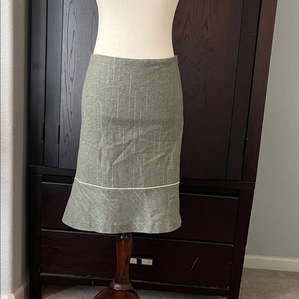 Halogen Olive Pencil Skirt